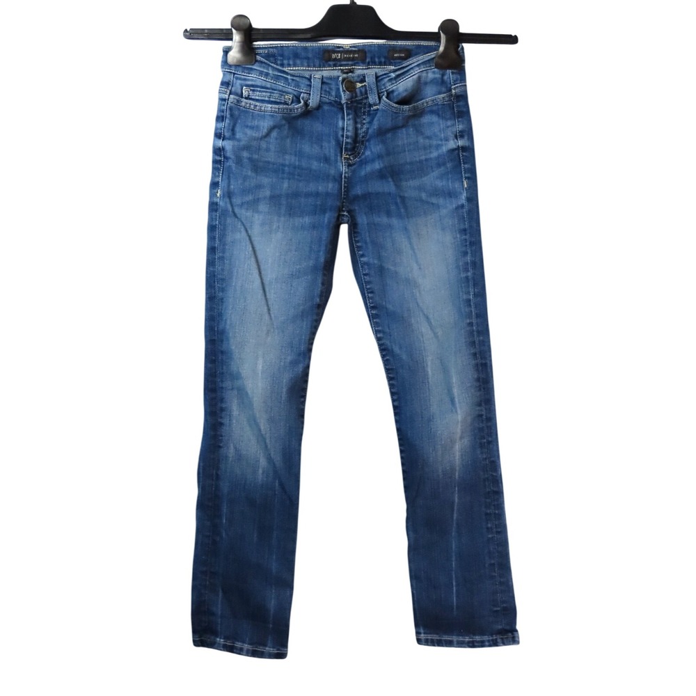 BKE BUCKLE RESERVE JEANS Addison Low Rise BootCut DISTRESSED STREAKED sz 24x25